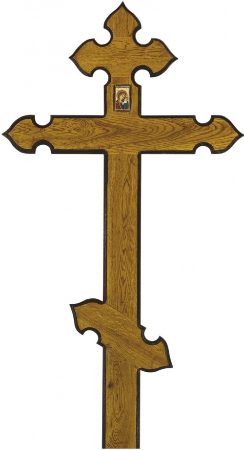 Крест для могилы дубовый «Купол»