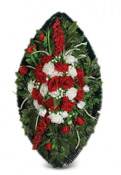 Венок ритуальный на похороны серия "Элит" №24 в Москве