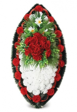 Венок ритуальный на похороны серия "Заказ" №26 в Москве