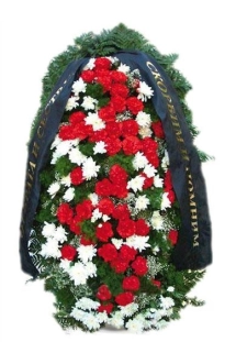 Венок ритуальный на похороны РВЖ6 в Москве