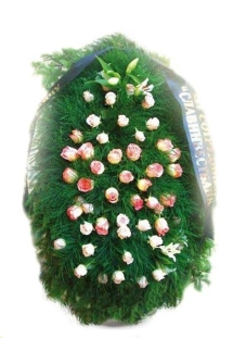 Венок ритуальный на похороны РВЖ8 в Москве